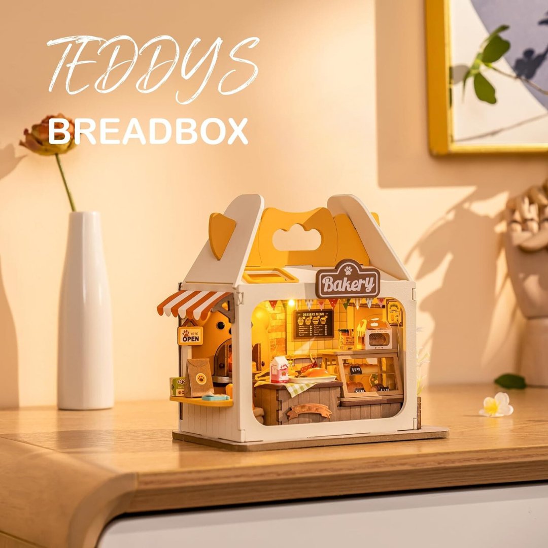 Teddy's Bread Box - Food Box Shop DIY Miniature House Kit