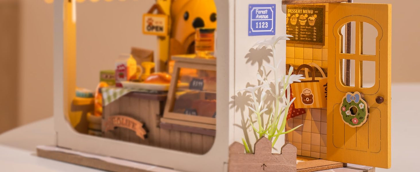 Teddy's Bread Box - Food Box Shop DIY Miniature House Kit