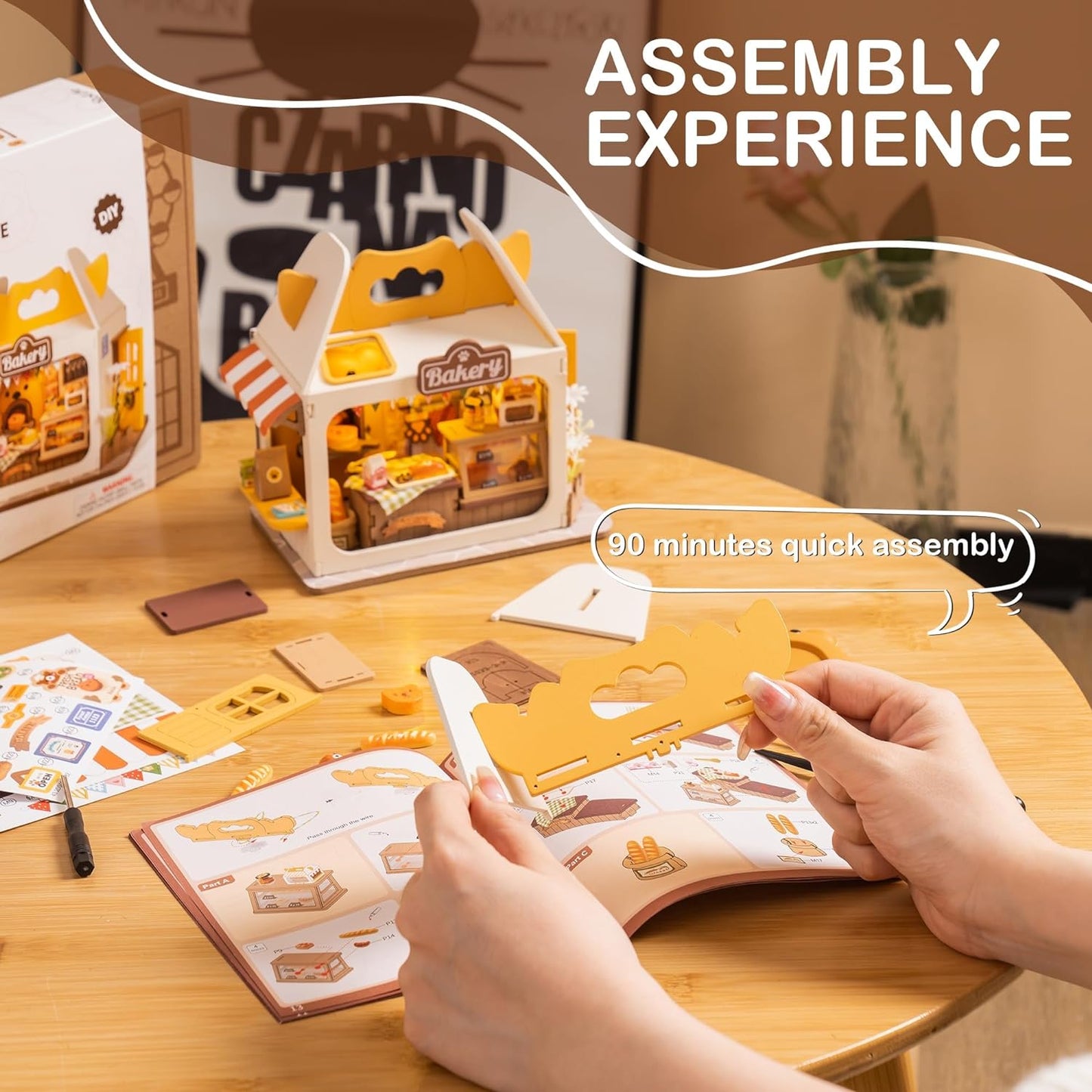 Teddy's Bread Box - Food Box Shop DIY Miniature House Kit
