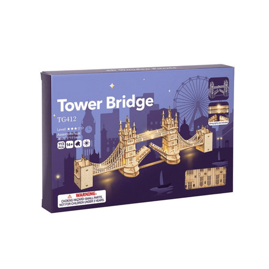 Tower Bridge with Lights 3D Wooden Puzzle