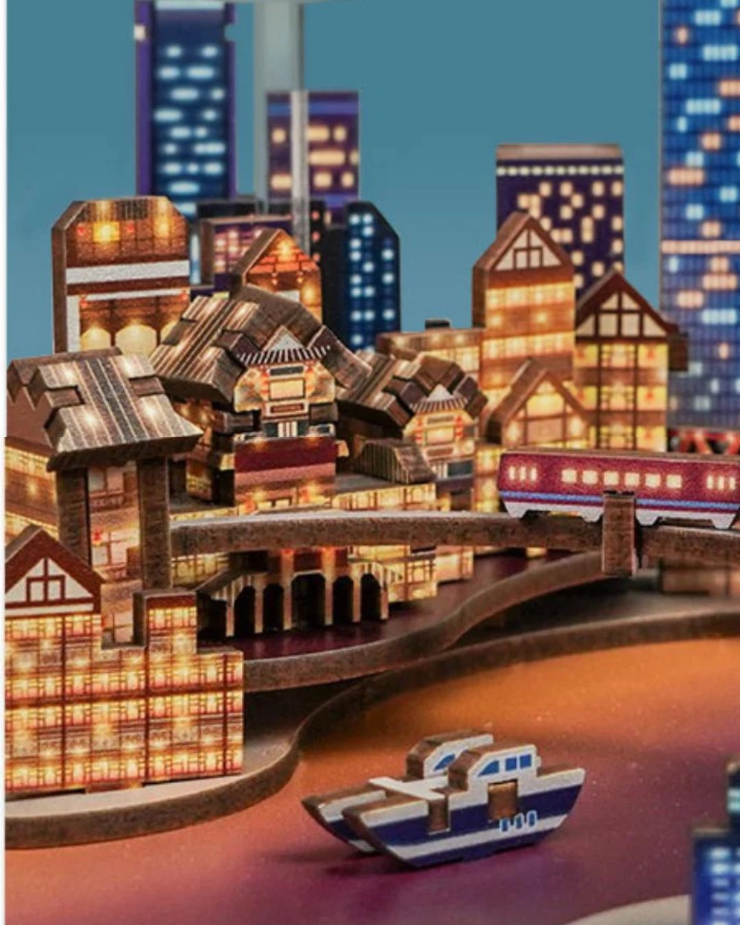 Twilight Cityscape DIY Music Box