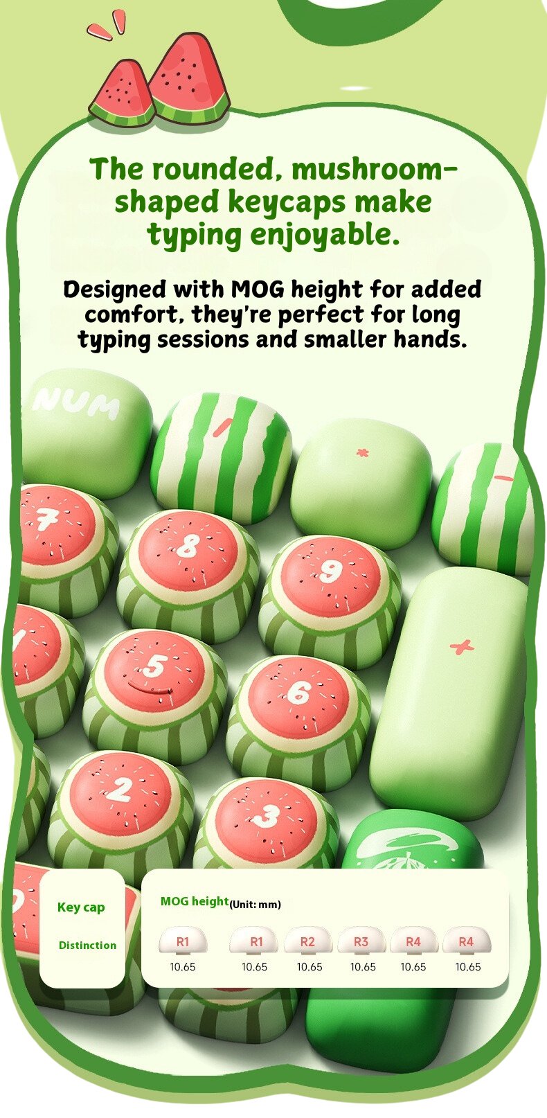 Lucky Doll Daruma DIY Keycaps