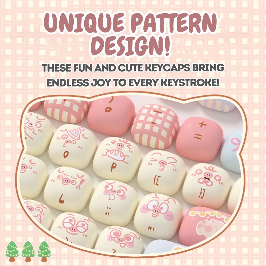 Piggy Party DIY Keycaps