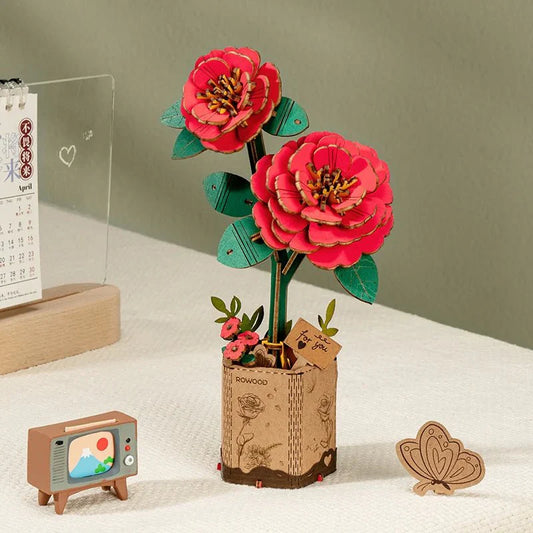 Wooden Flower Bouquet DIY 3D Puzzle
