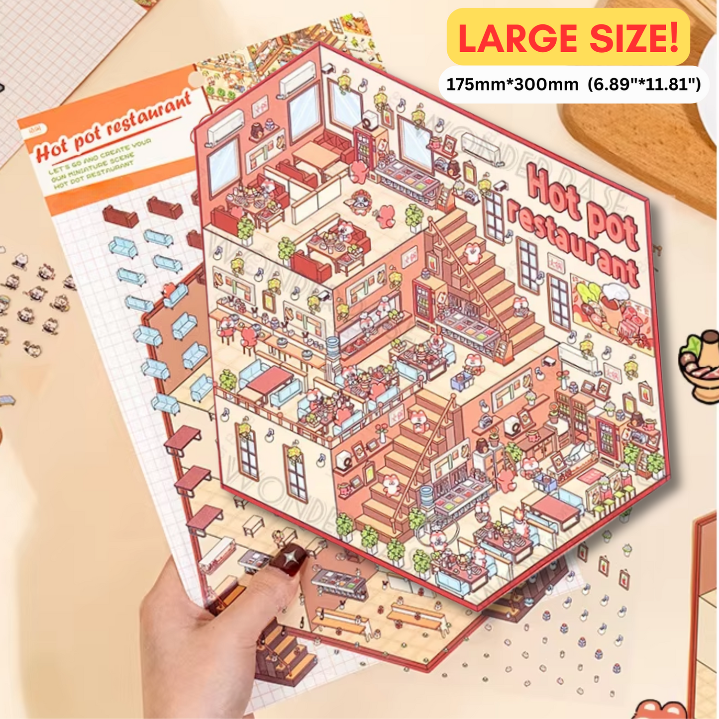 Paws Town Large - Stick n’ Scene 3D DIY Scene Stickers Therapy
