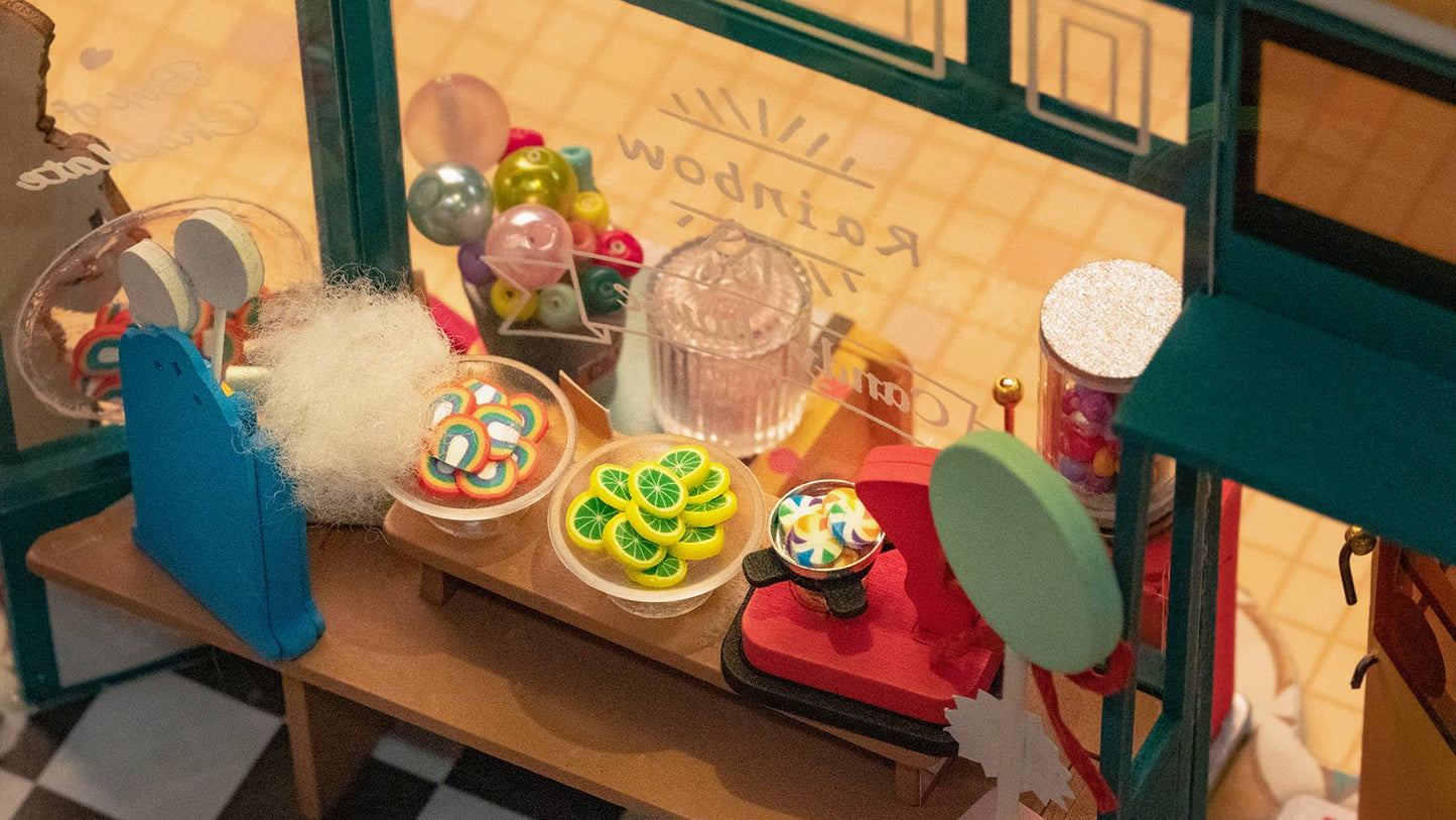 Rainbow Candy House DIY Miniature House