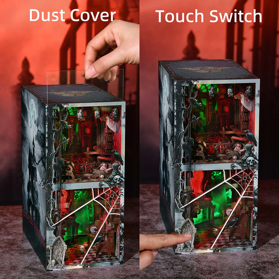 Haunted Mansion DIY Wooden Book Nook Shelf Insert