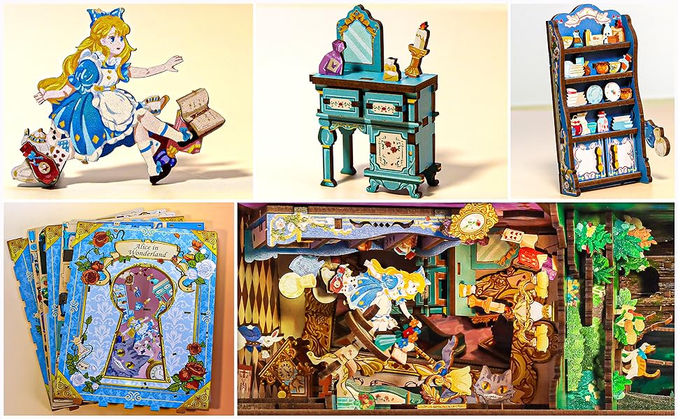 Alice in Wonderland DIY Book Nook