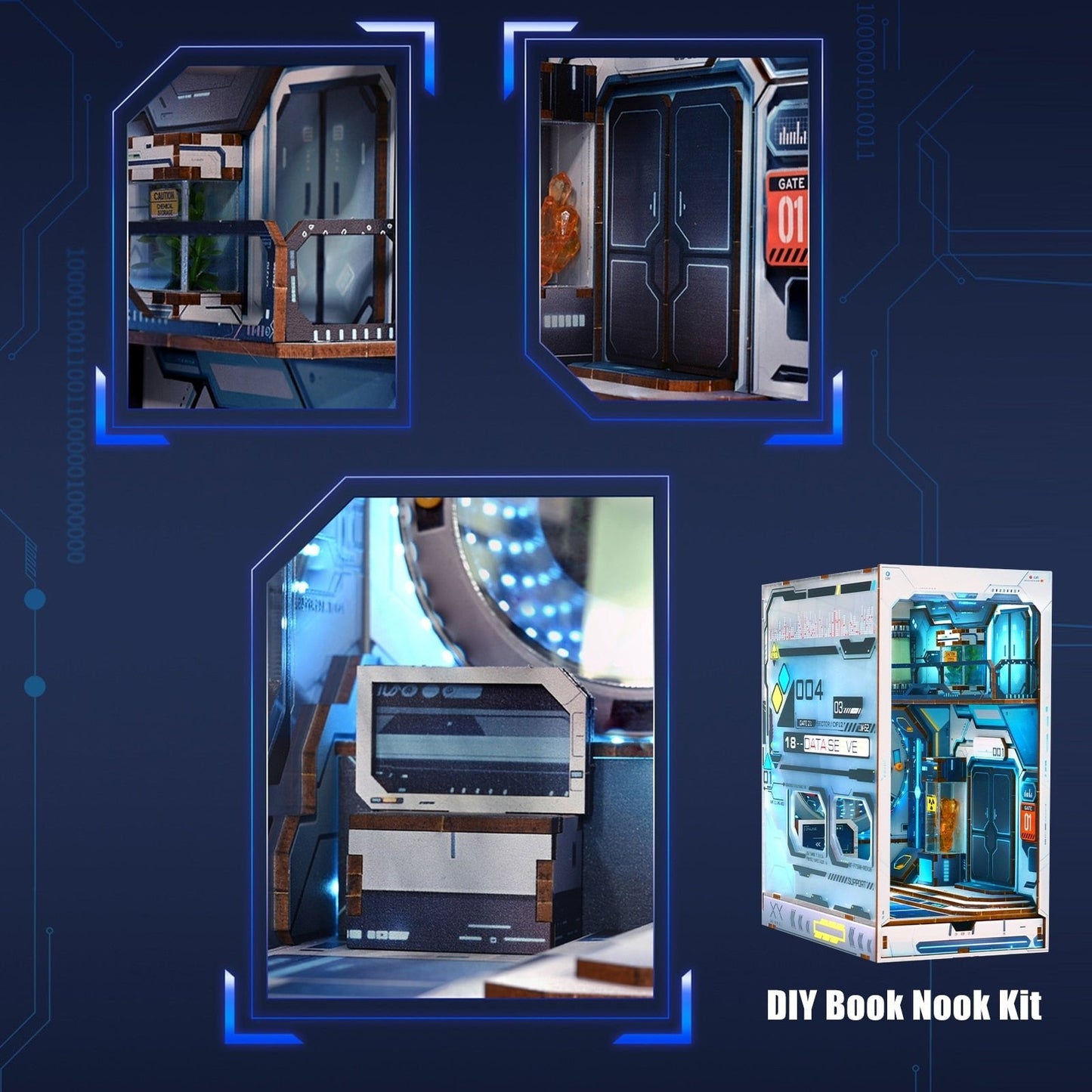 Alien Space Station DIY Book Nook Kit