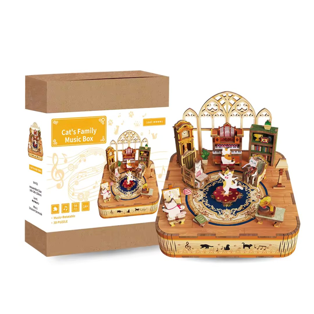 Cat Party DIY Music Box
