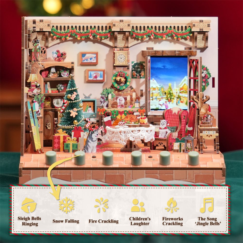 Christmas Cottage TechArt DIY Music Box