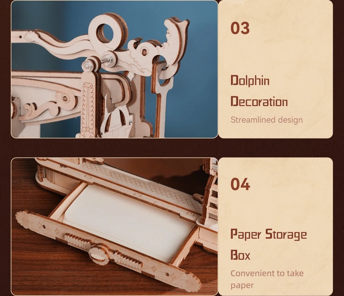 Classic Little Bears Printing Press DIY 3D Wooden Puzzle
