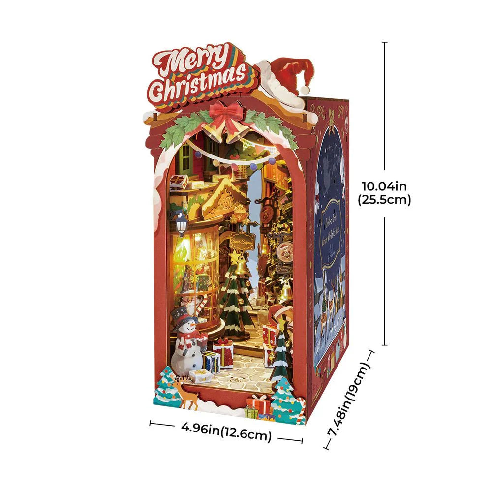 Cozy Christmas Cabin 3D DIY Book Nook Kit