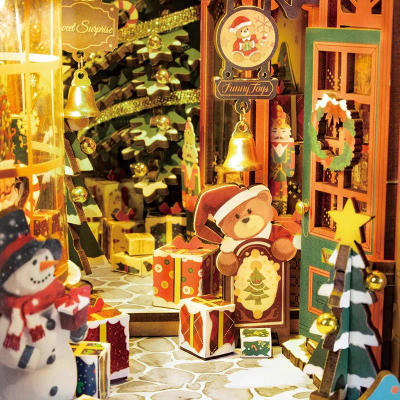 Cozy Christmas Cabin 3D DIY Book Nook Kit