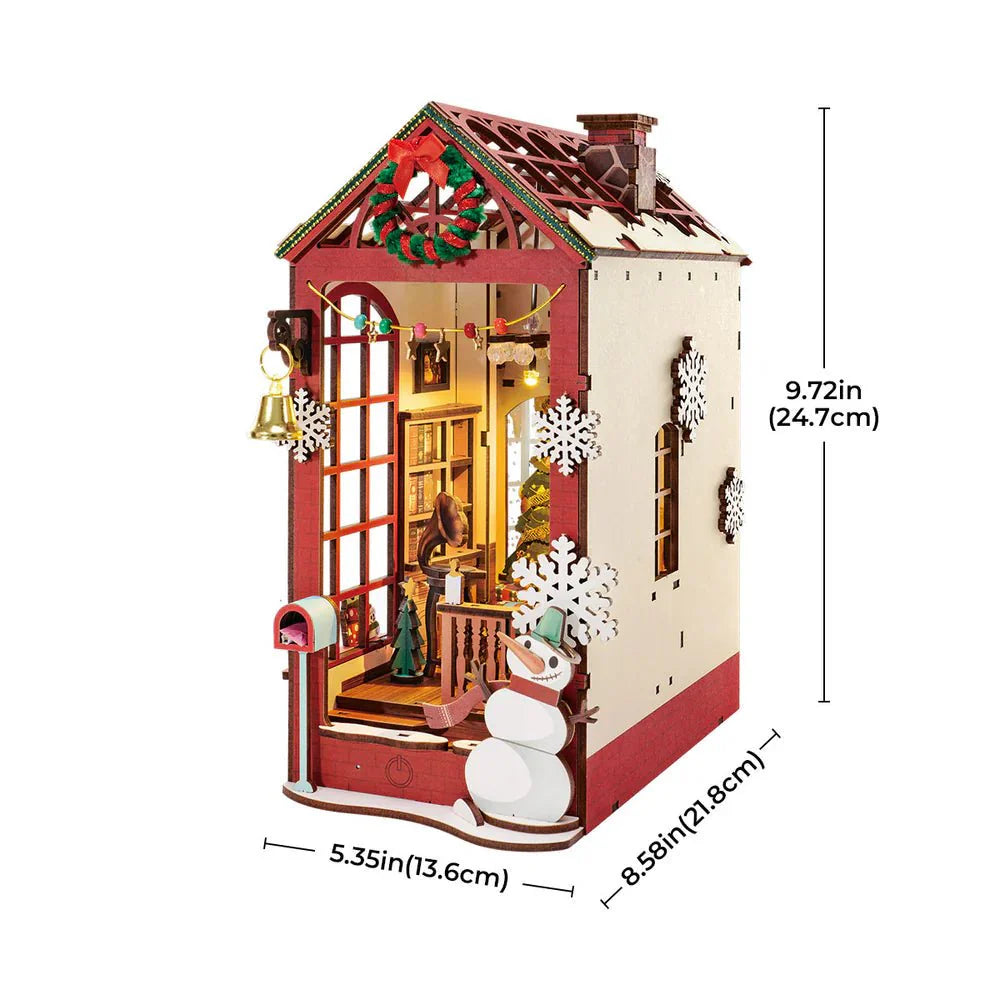 Cozy Christmas Cabin 3D DIY Book Nook Kit