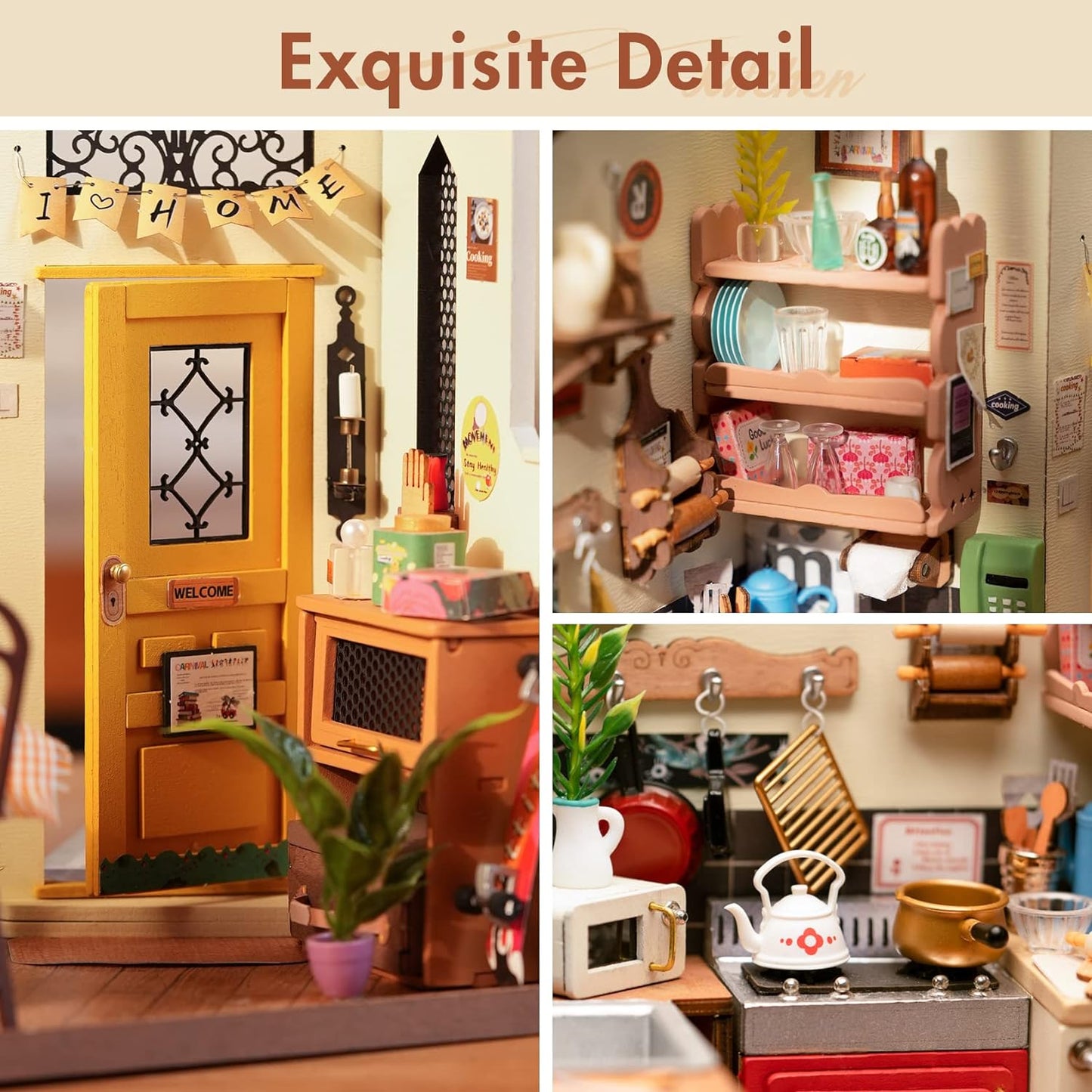 Cozy Kitchen DIY Miniature House Kit