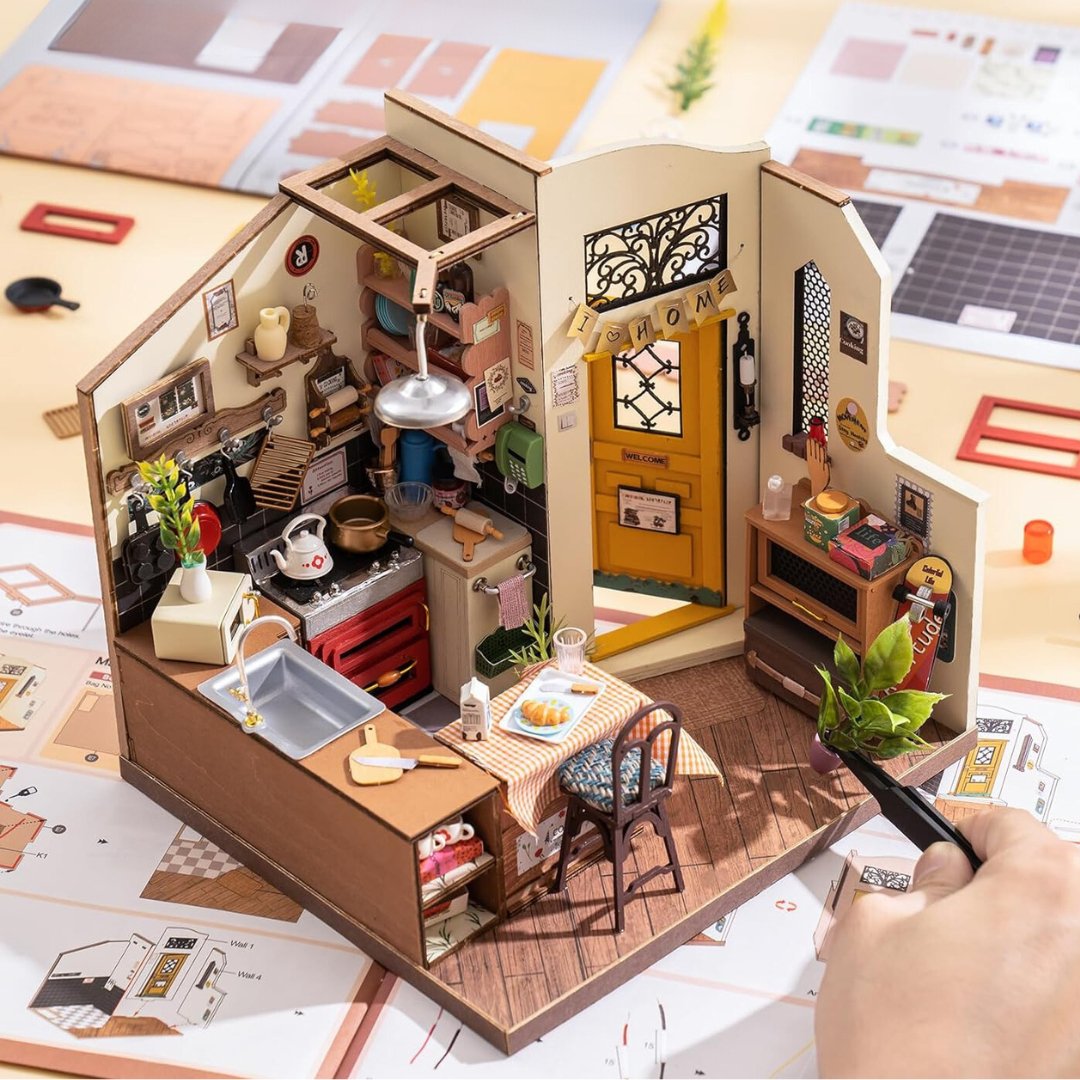 Cozy Kitchen DIY Miniature House Kit