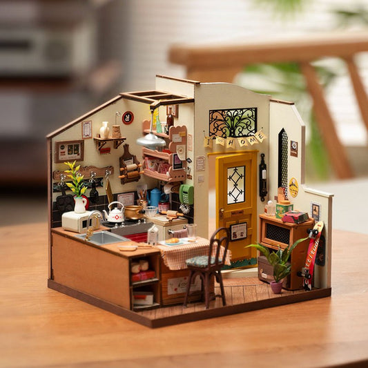 Cozy Kitchen DIY Miniature House Kit - DIYRICLE