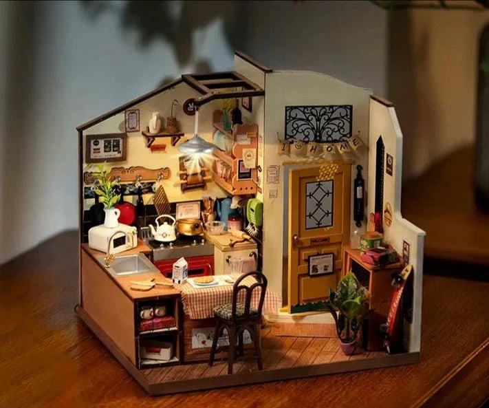 Cozy Kitchen DIY Miniature House Kit