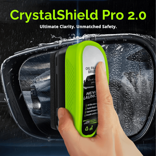 CrystalShield Pro 2.0 Hydrophobic Anti-Fog & Oil Film Glass Cleaning Brush