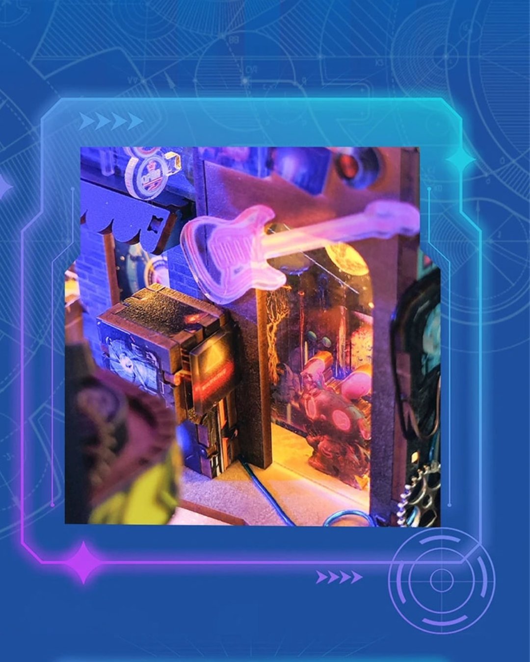 Cyberpunk City DIY Book Nook Kit