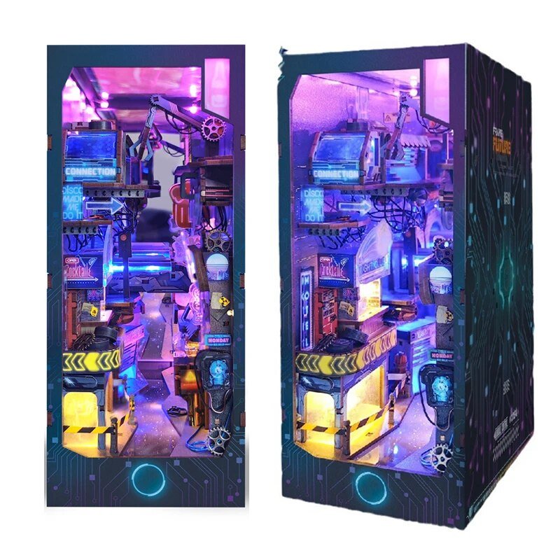 Cyberpunk City DIY Book Nook Kit