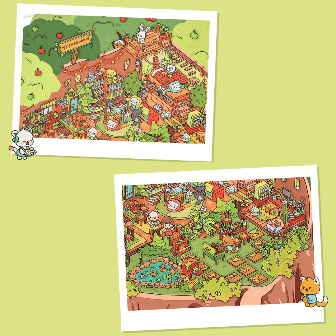 Dreamy Island Life Large - Stick n’ Scene 3D DIY Scene Stickers Therapy