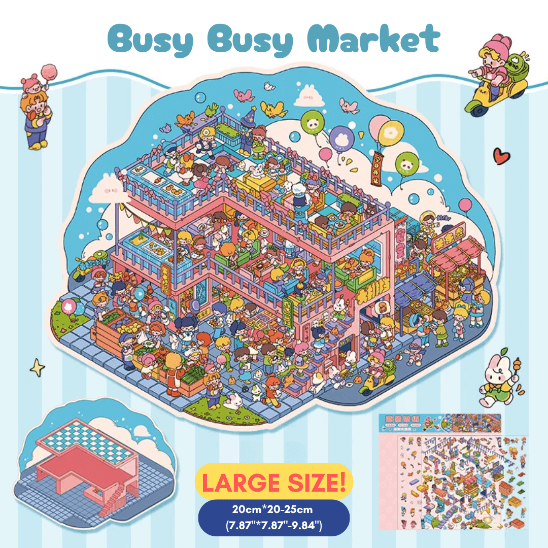 Dreamy Island Life Large - Stick n’ Scene 3D DIY Scene Stickers Therapy
