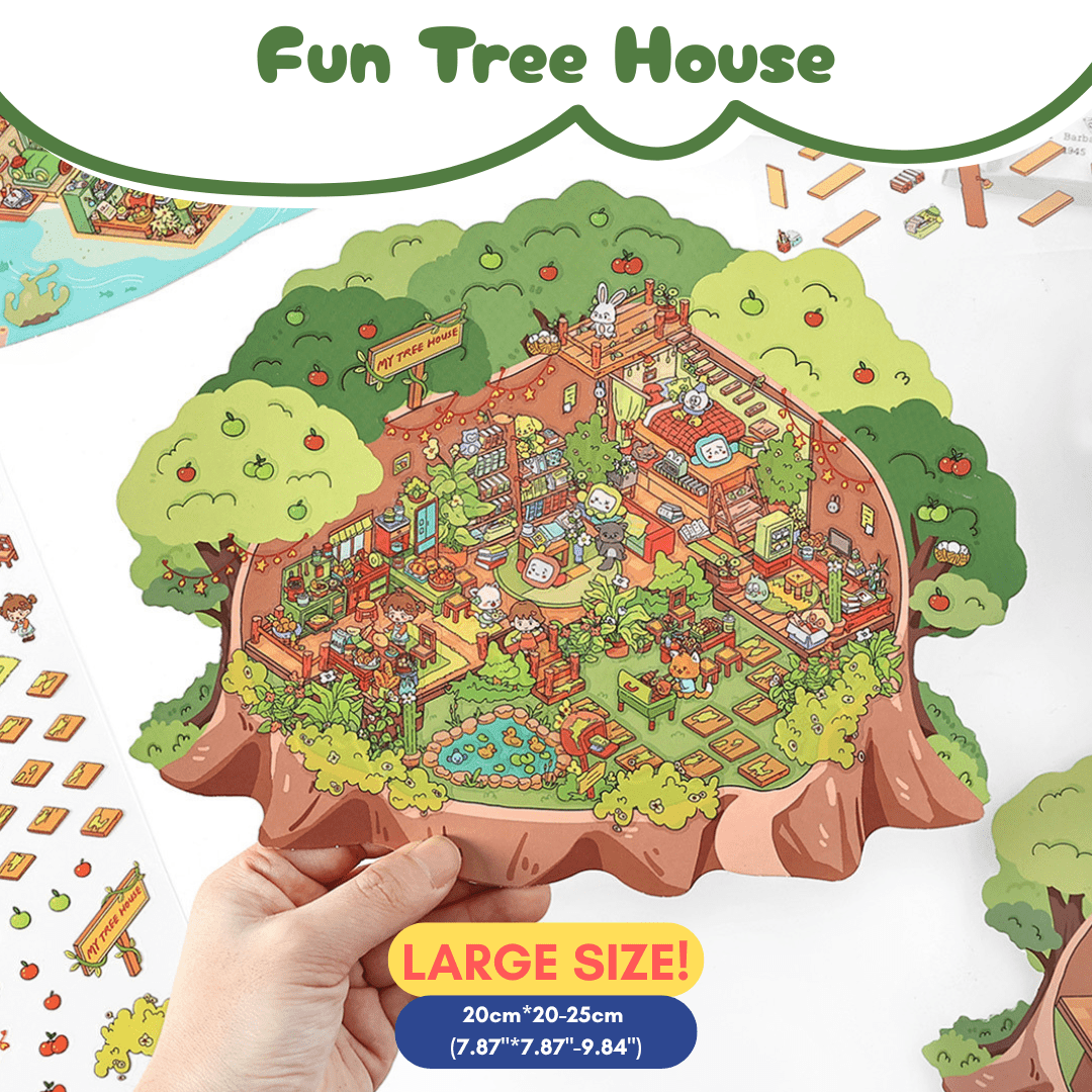 Dreamy Island Life Large - Stick n’ Scene 3D DIY Scene Stickers Therapy