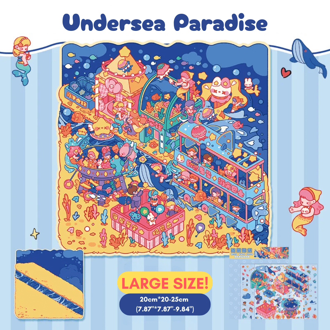 Dreamy Island Life Large - Stick n’ Scene 3D DIY Scene Stickers Therapy