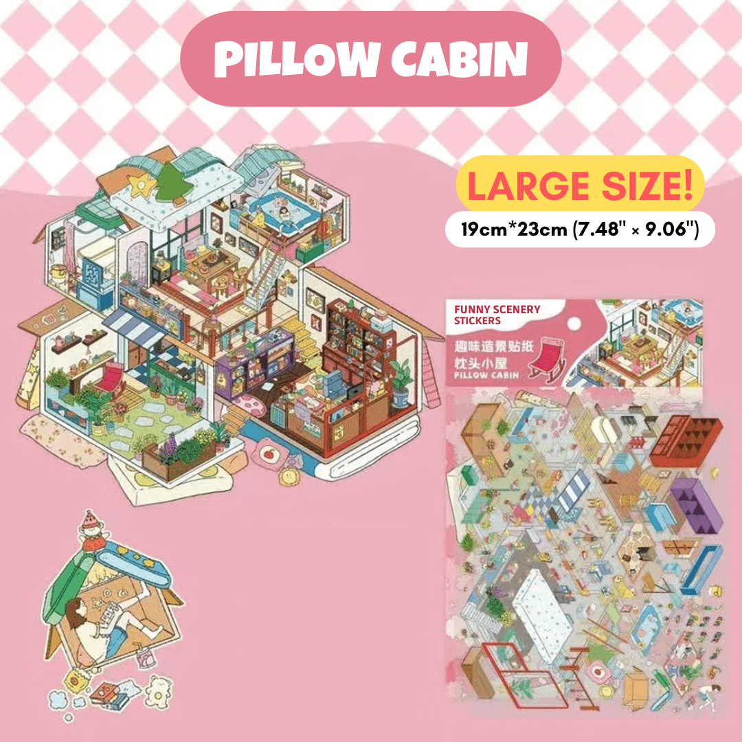 Dreamy Retreats Collection Large - Stick n’ Scene 3D DIY Scene Stickers Therapy
