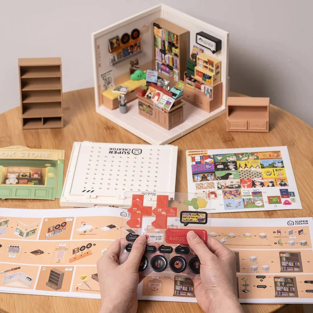 Fascinating Book Store Super Creator DIY Miniature Set