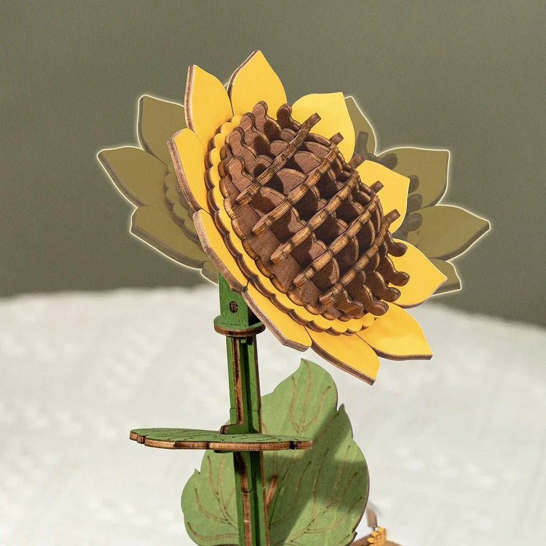 Flower Blossom Cart DIY Miniature 3D Puzzle Kit