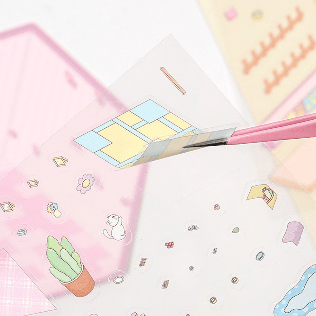 Fuzzy Friends Corner - Stick n’ Scene 3D DIY Scene Stickers Therapy