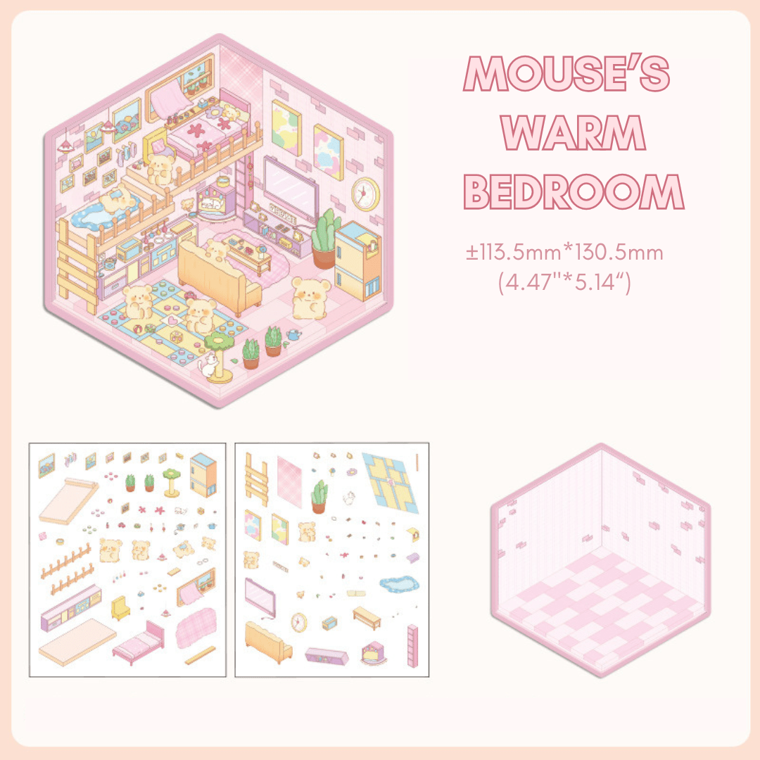 Fuzzy Friends Corner - Stick n’ Scene 3D DIY Scene Stickers Therapy