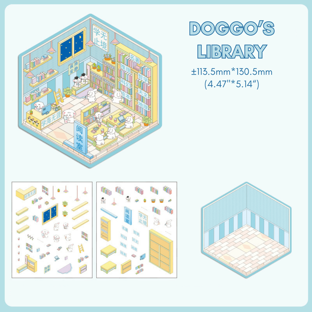 Fuzzy Friends Corner - Stick n’ Scene 3D DIY Scene Stickers Therapy