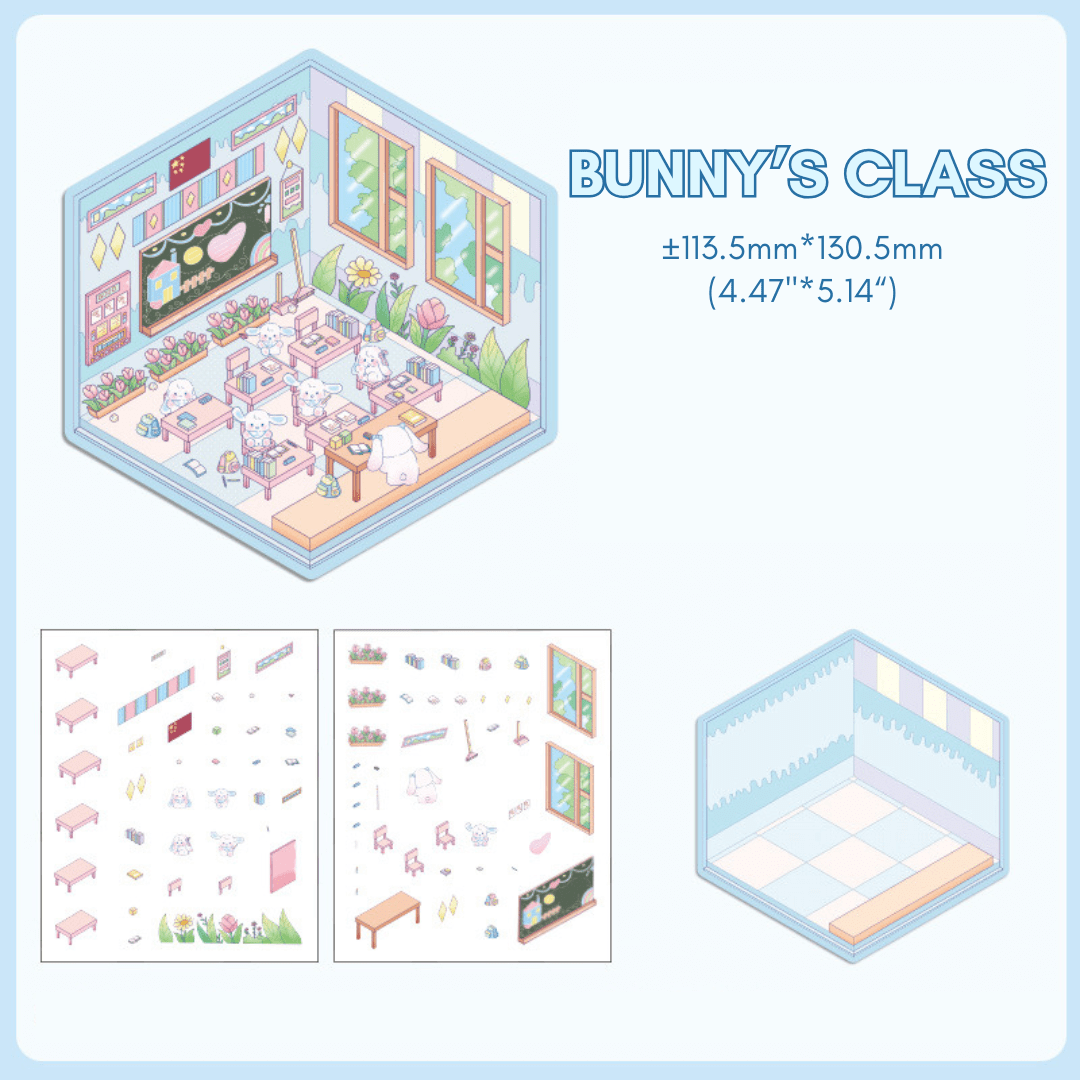 Fuzzy Friends Corner - Stick n’ Scene 3D DIY Scene Stickers Therapy