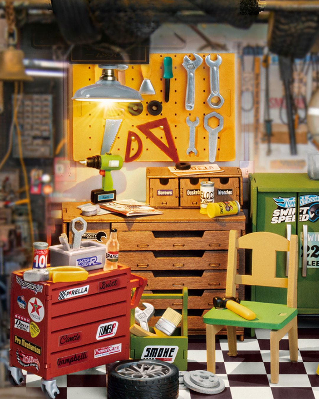 Garage Workshop DIY Miniature Set