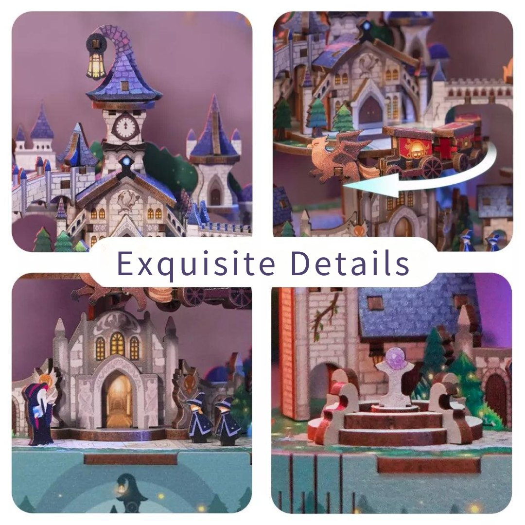 Hogwarts Magical Castle DIY Music Box