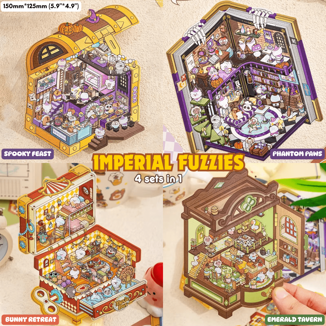 Imperial Fuzzies - Stick n’ Scene 3D DIY Scene Stickers Therapy - DIYRICLE