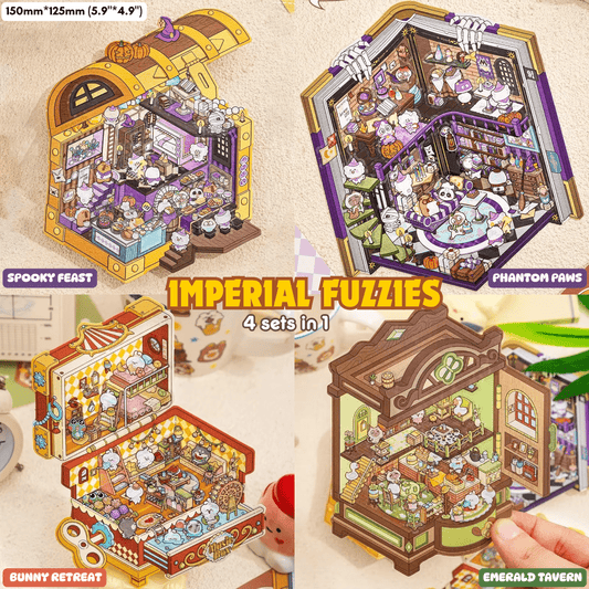 Imperial Fuzzies - Stick n’ Scene 3D DIY Scene Stickers Therapy - DIYRICLE
