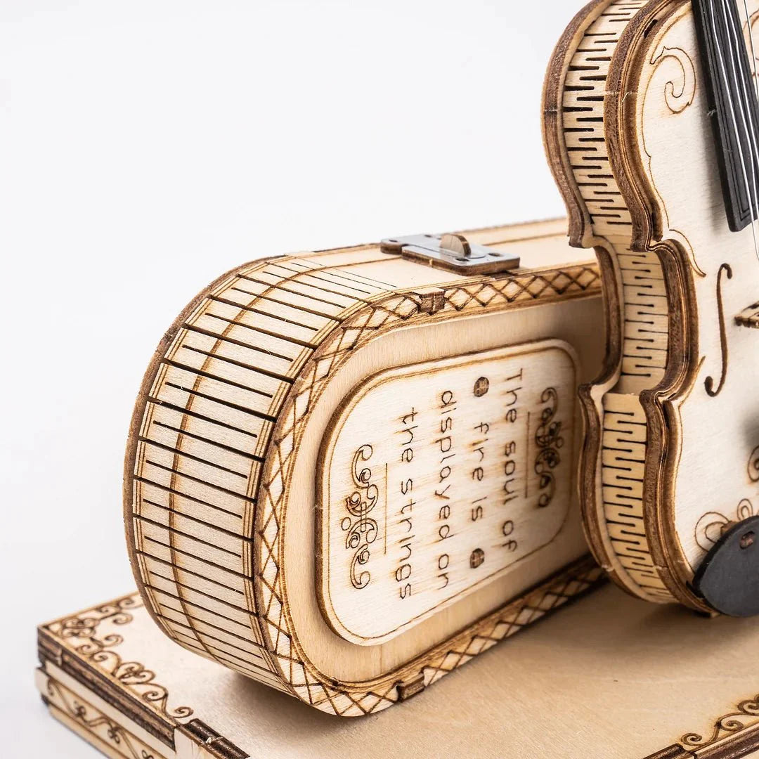 Magic Cello Mechanical Music Box & Music Instruments 3D Wooden Puzzle