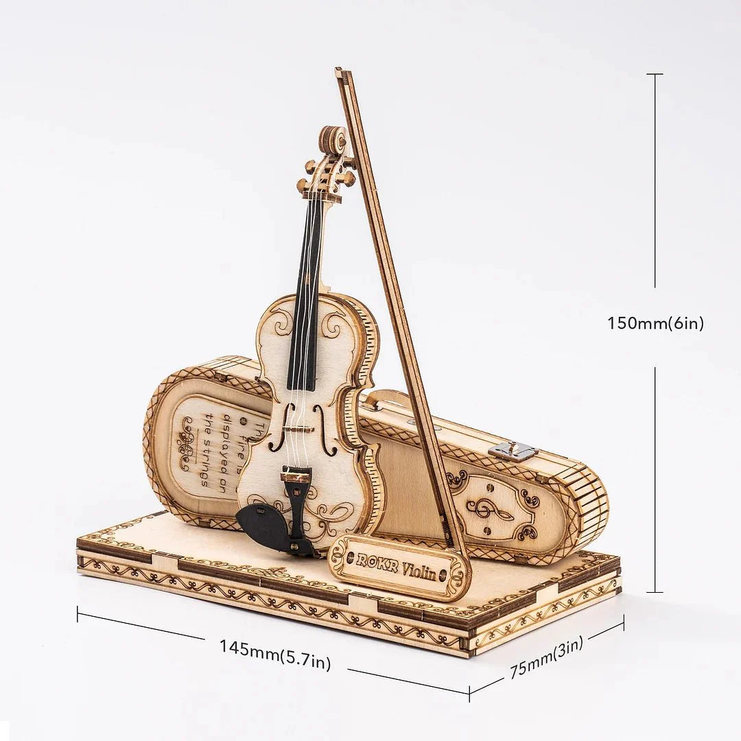 Magic Cello Mechanical Music Box & Music Instruments 3D Wooden Puzzle