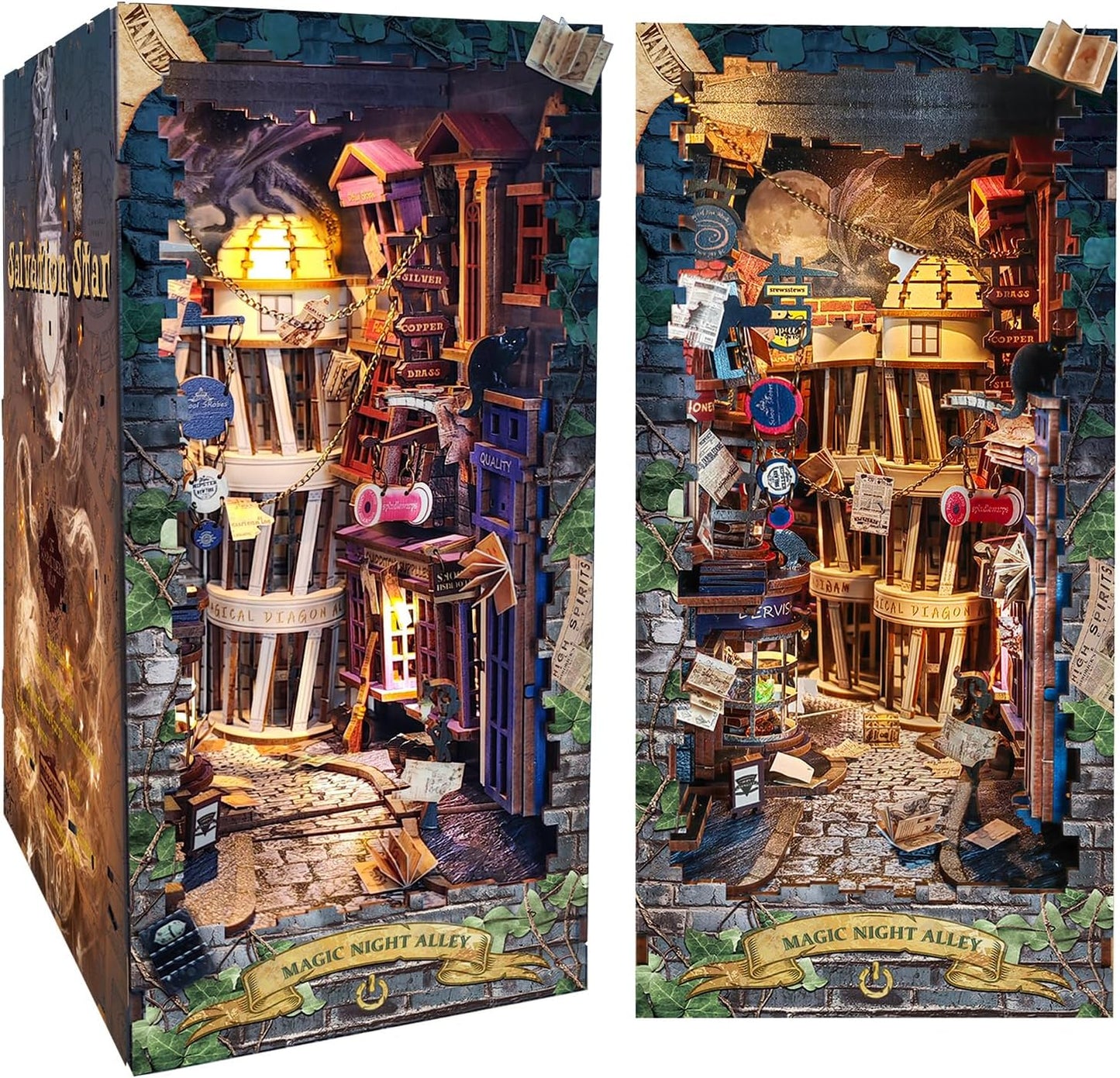 Magic Night Alley DIY Book Nook Kit