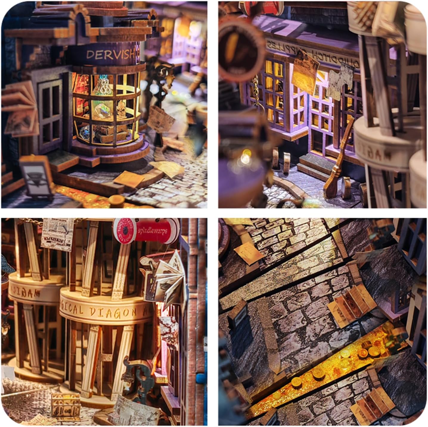 Magic Night Alley DIY Book Nook Kit