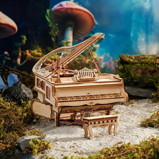 Magic Piano Mechanical Music Box 3D Wooden Puzzle - Diyricle™