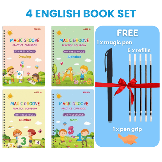 MagicGroove Tracing Book: Reusable Handwriting Practice with Disappearing Ink & Grooves - DIYRICLE