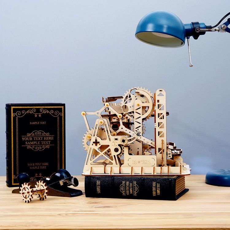 Marble Spaceport Marble Run DIY Wooden Puzzle