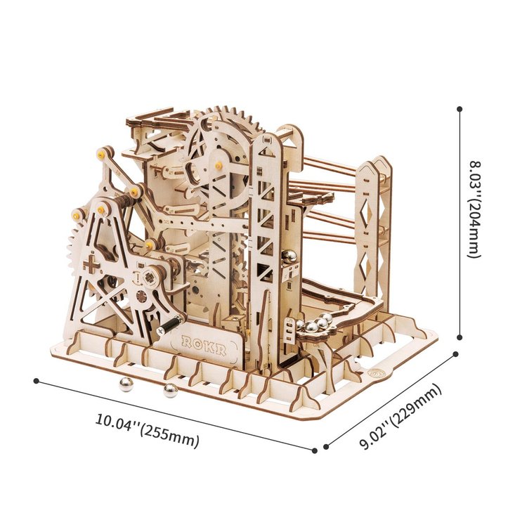 Marble Spaceport Marble Run DIY Wooden Puzzle