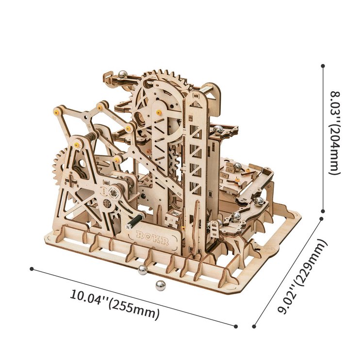 Marble Spaceport Marble Run DIY Wooden Puzzle